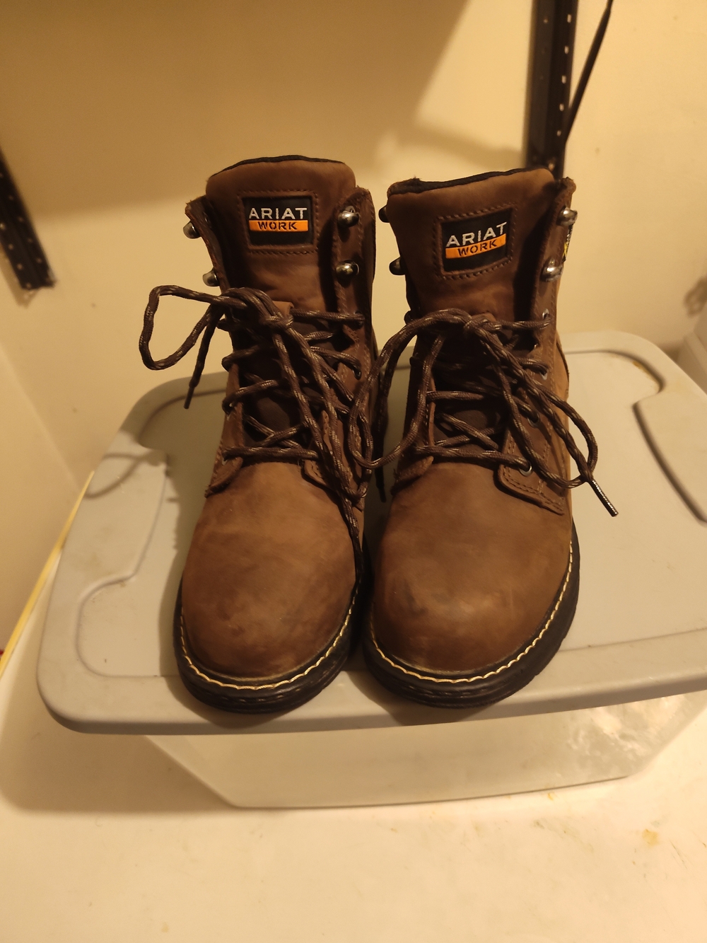 Ariat Work Men's Brown Leather Work Boots